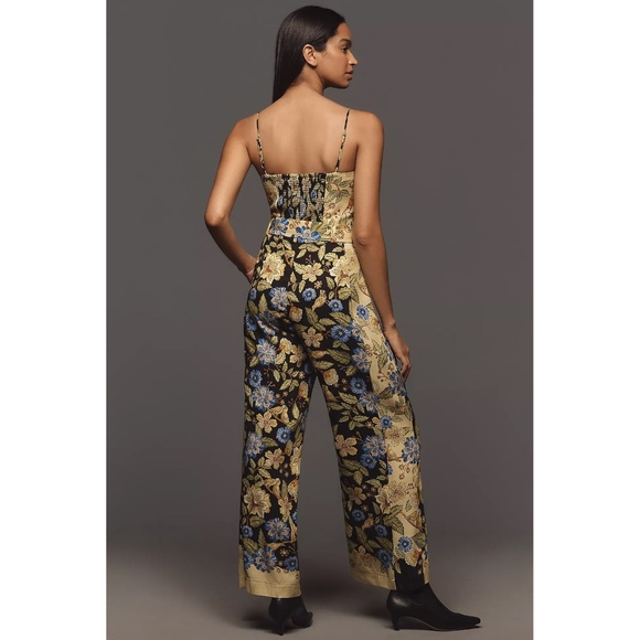 FARM RIO x Anthropologie Square-Neck Floral Jumpsuit - XL, NWT ($228 Retail) - Picture 2 of 3
